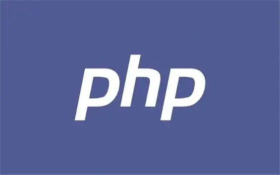 PHP logo on a purple background